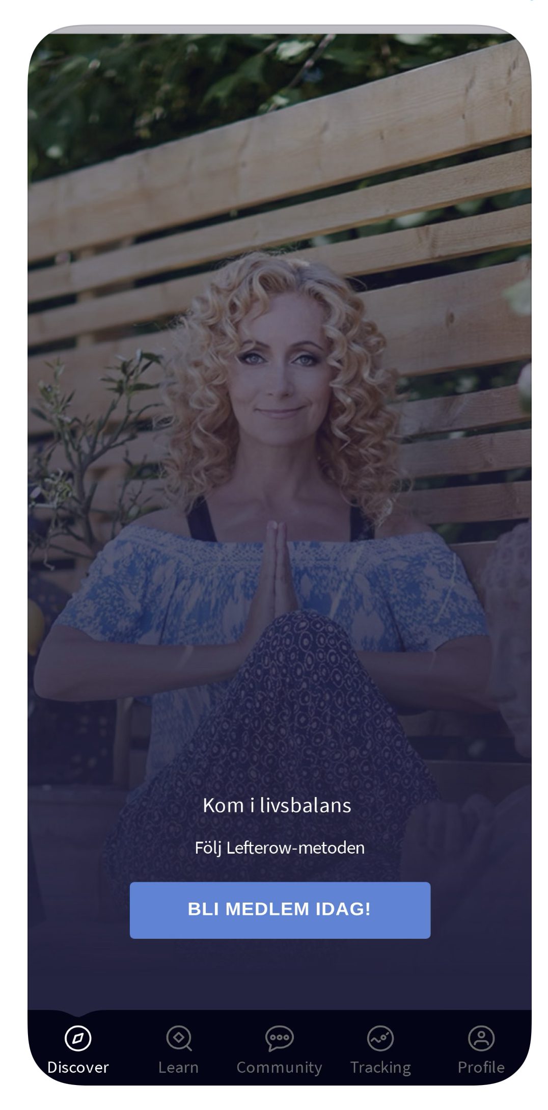 Bilden visare Annette Lefterows app